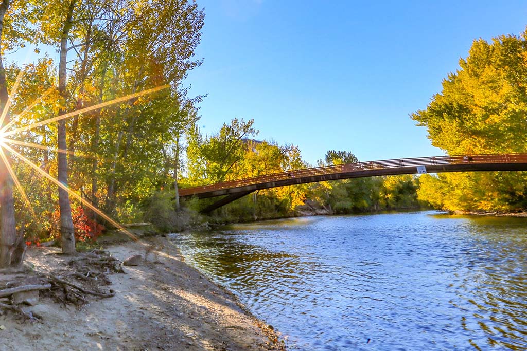 The Boise River is glorious to view from your high-end development in Eagle, ID