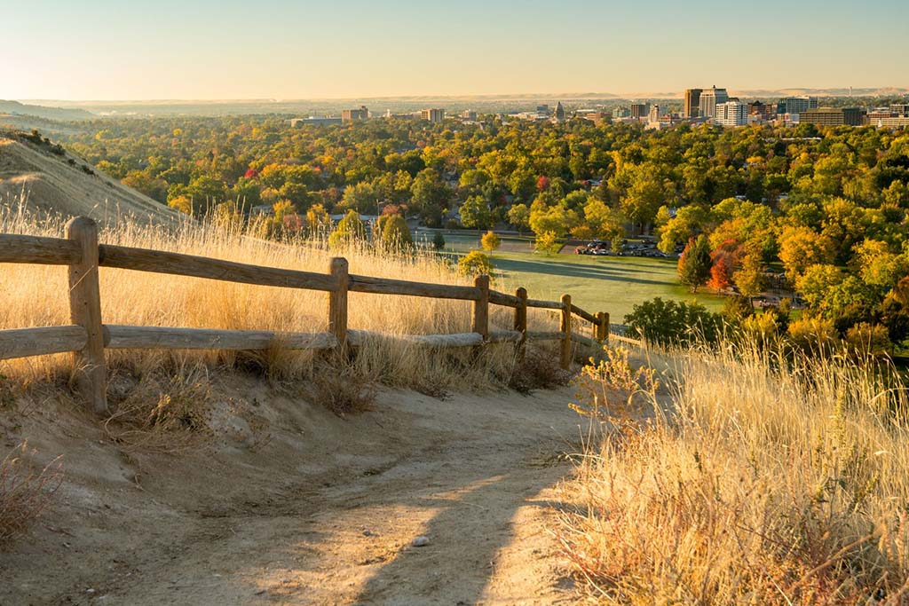 view of Boise, Idaho from the trails of Table Rock The trails of Table Rock oversee the City of Trees are guaranteed to stun, Boise Idaho